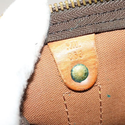 Louis Vuitton Keepall Bag Monogram Canvas, BROWN, CANVAS, Travel bag