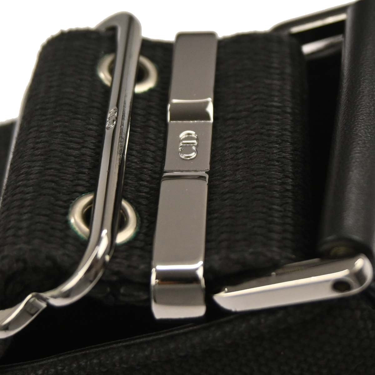 Christian Dior Vintage Street Chic Columbus Shoulder Bag Canvas, BLACK, CANVAS, Shoulder bag