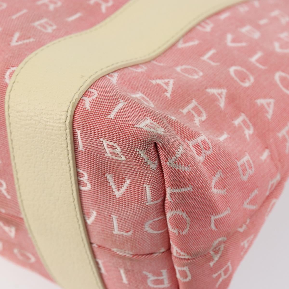 Bvlgari Logomania Handbag Canvas, PINK, CANVAS, Handbag
