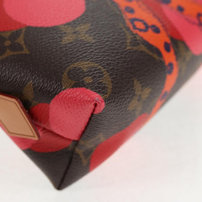 Louis Vuitton Cosmetic Pouch Limited Edition Monogram Jungle Dots, BROWN, CANVAS, Toiletry Case