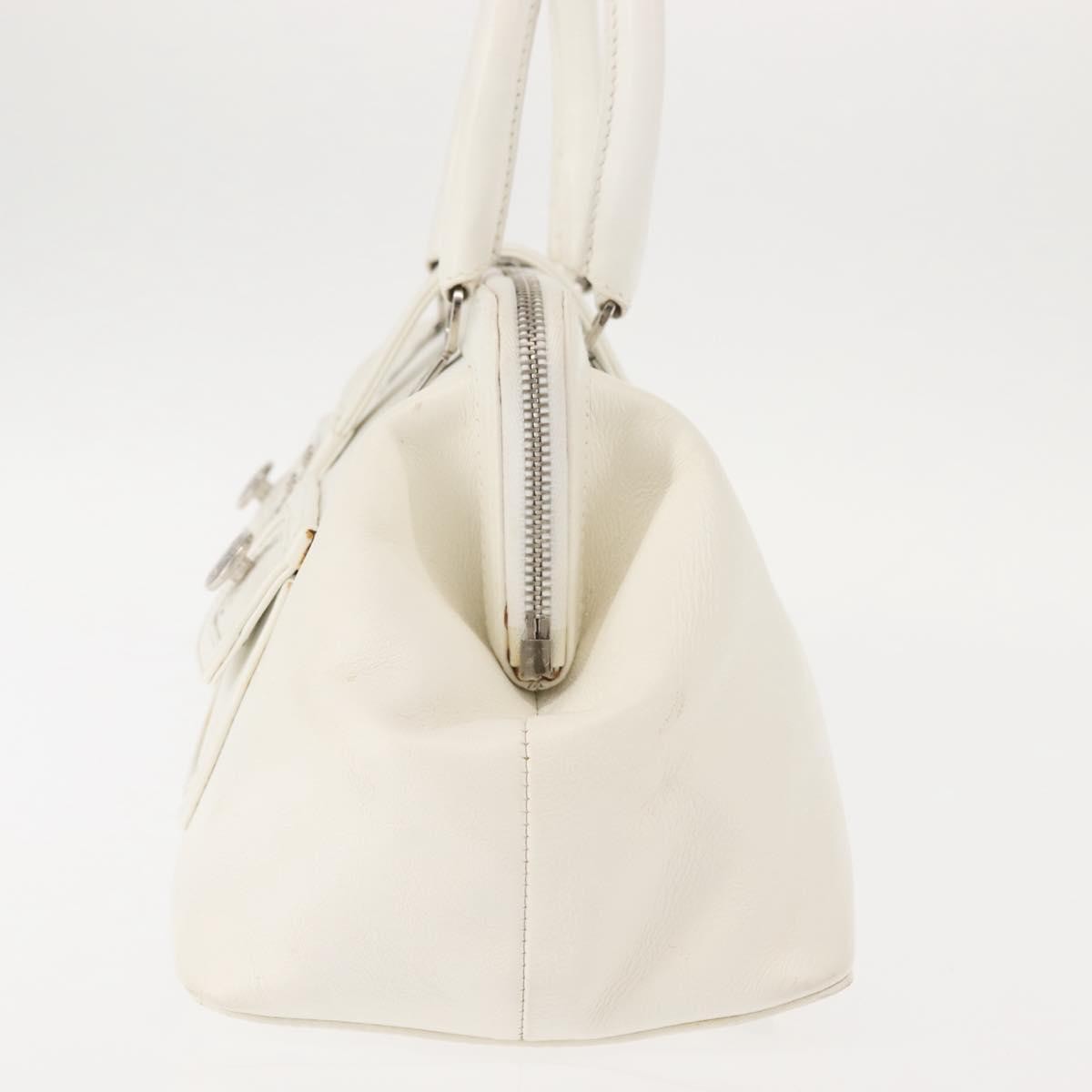 Christian Dior Vintage Handbag Leather, WHITE, LEATHER, Handbag