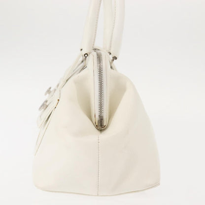 Christian Dior Vintage Handbag Leather, WHITE, LEATHER, Handbag