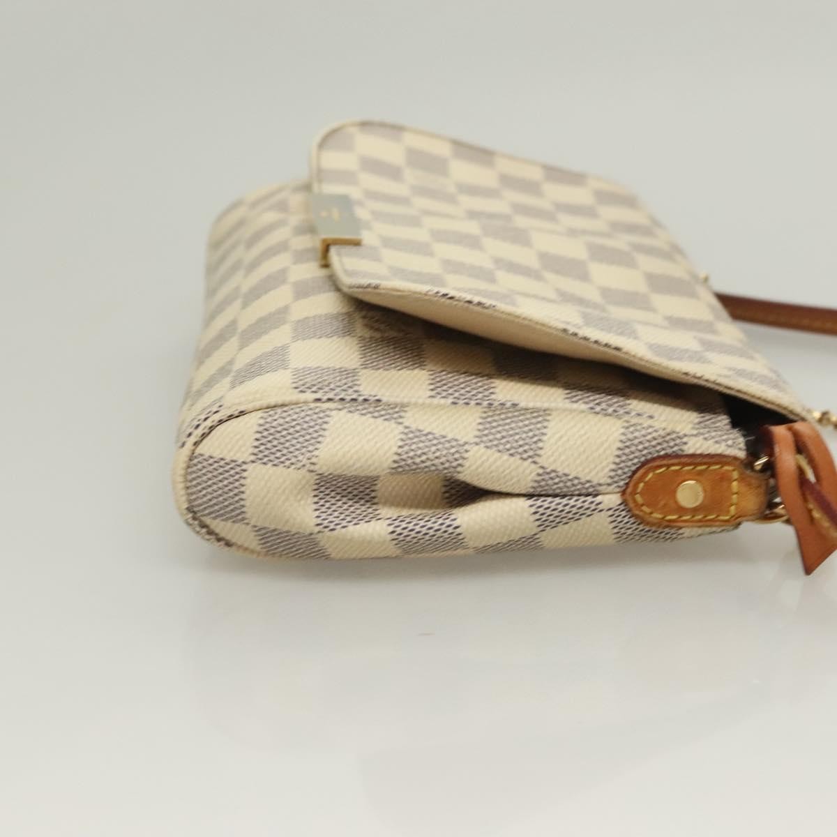 Louis Vuitton Favorite Handbag Damier, WHITE, CANVAS, Handbag