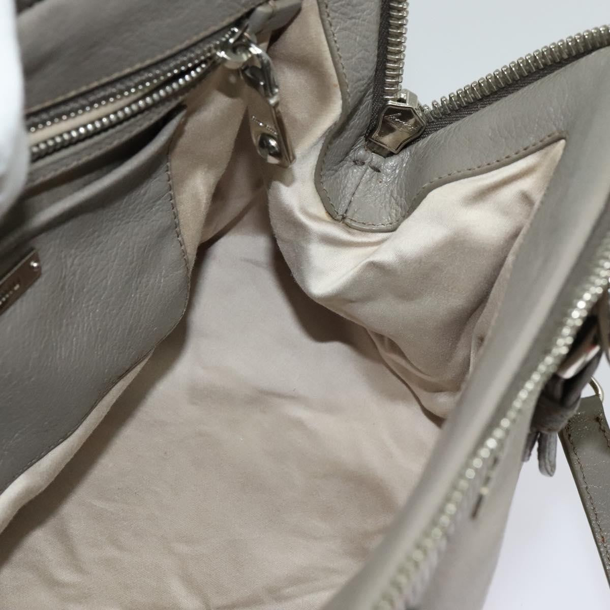 Miu Miu Madras Bowler Bag Leather, GRAY, LEATHER, Handbag