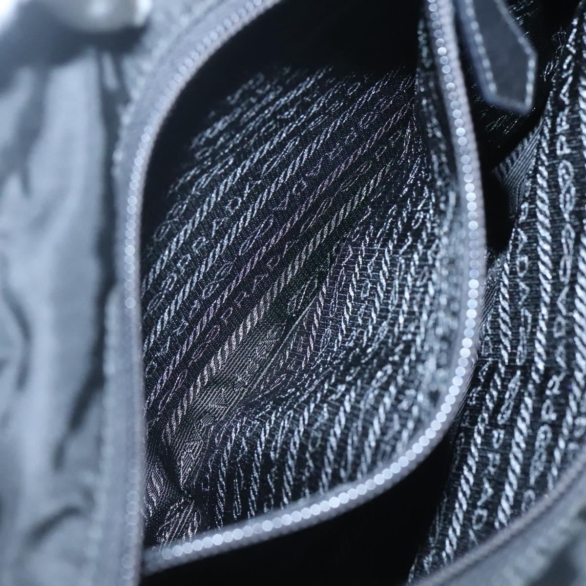 Prada Chain Shoulder Bag Tessuto, BLACK, NYLON, Shoulder bag