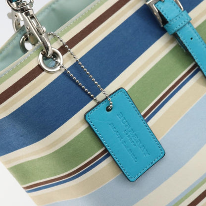 Burberry Vintage tote bag Canvas, BLUE, CANVAS, Tote bag