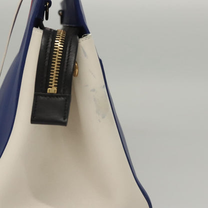 Saint Laurent Rive Gauche Cabas Leather, BLUE, LEATHER, Handbag