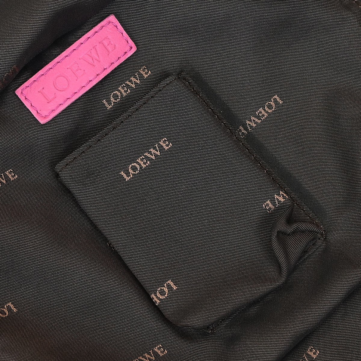 Loewe Anagram Logo Nappa Aire Hand Bag Leather, PINK, LEATHER, Tote bag