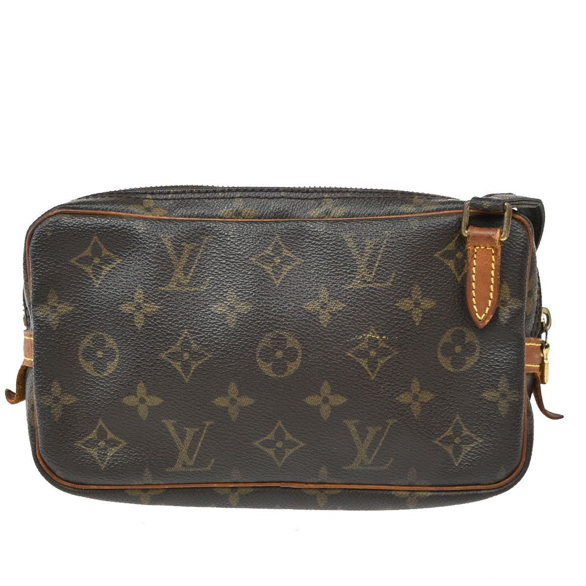 Louis Vuitton Pochette Marly Bandouliere Bag Monogram Canvas, BROWN, CANVAS, Shoulder bag