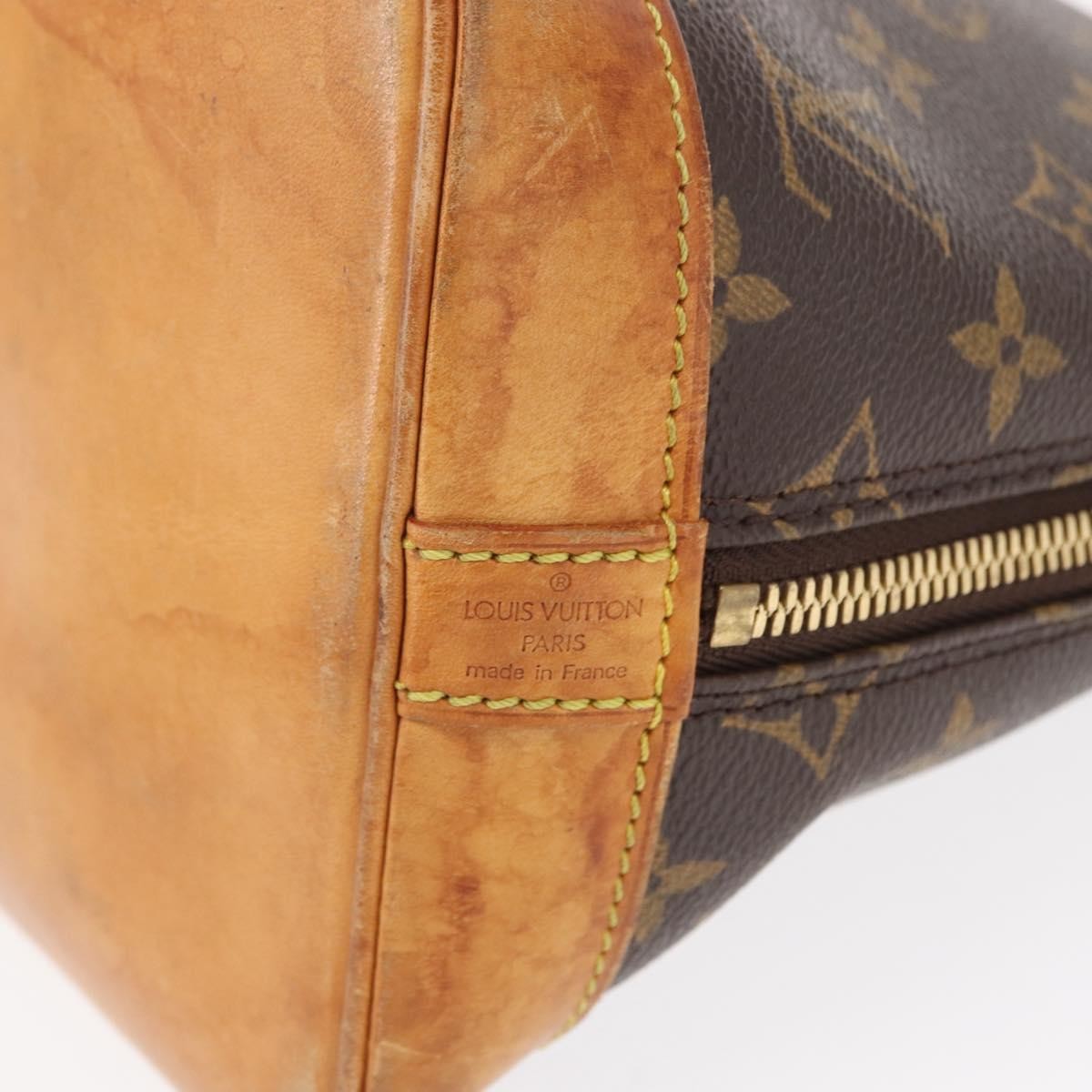 Louis Vuitton Alma Handbag Monogram Canvas, BROWN, CANVAS, Handbag