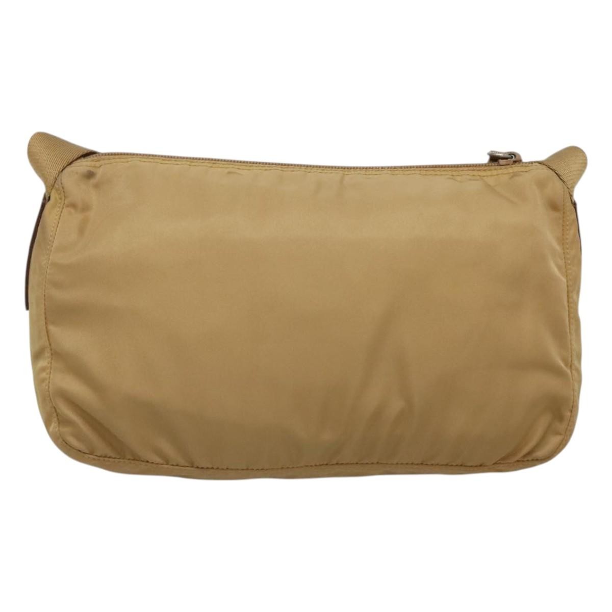 Prada Vintage Shoulder Bag Tessuto, BEIGE, NYLON, Shoulder bag