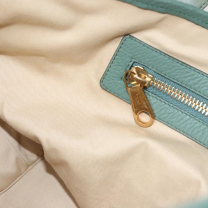 Chloe Ellen Moyen Tote Leather, GREEN, LEATHER, Tote bag