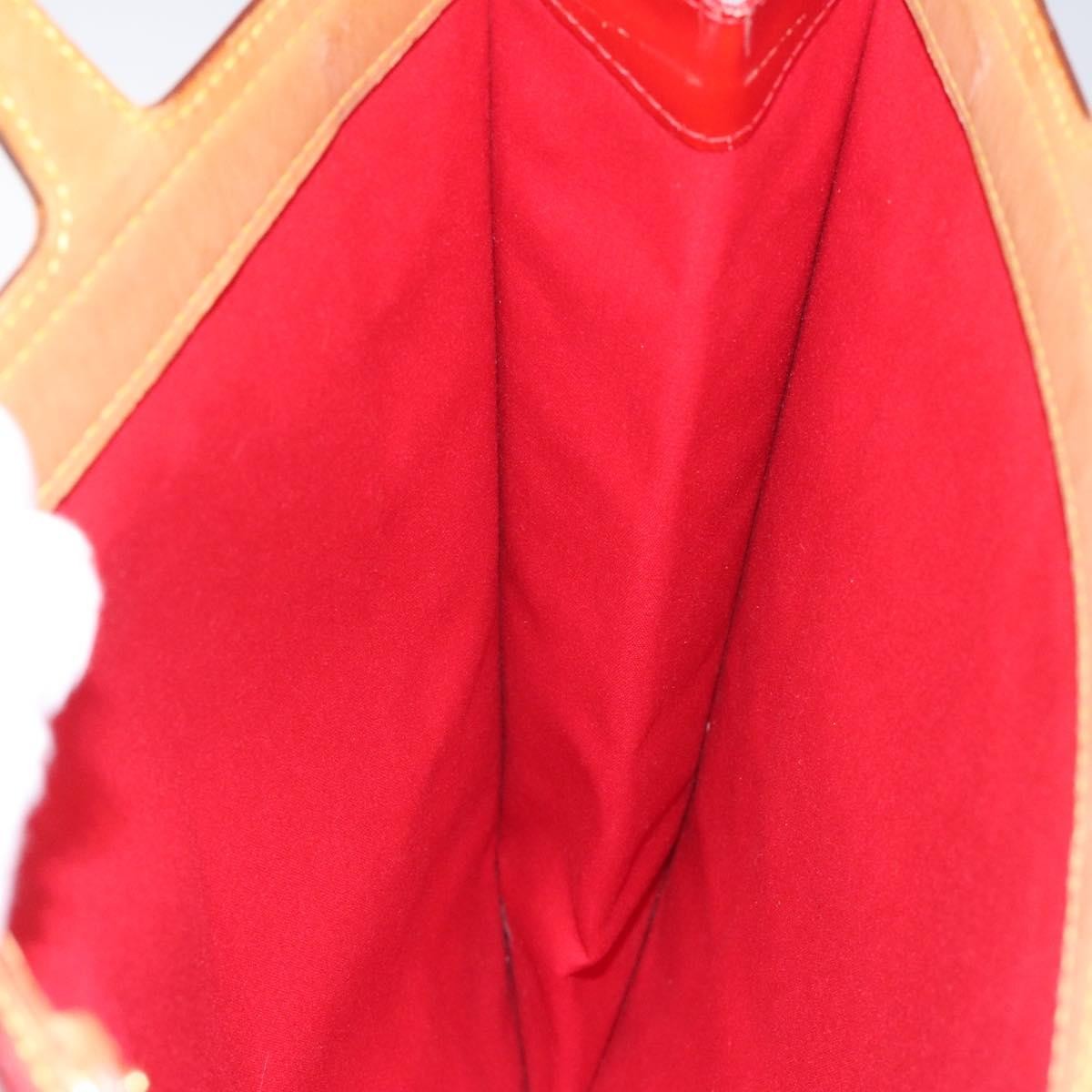 Louis Vuitton Stanton Handbag Monogram Vernis, RED, PATENT_LEATHER, Tote bag