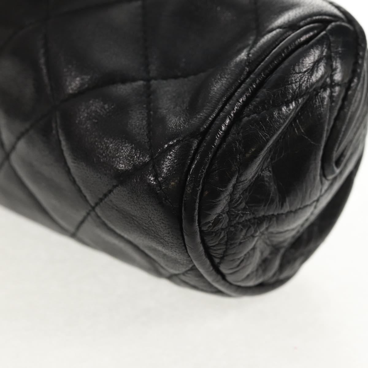 Chanel Vintage Clutch Leather, BLACK, LEATHER, Clutche & pouche