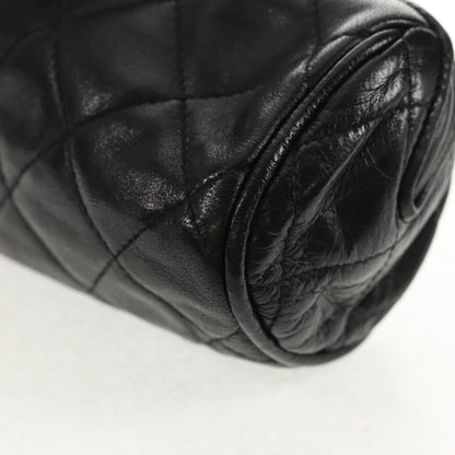 Chanel Vintage Clutch Leather, BLACK, LEATHER, Clutche & pouche