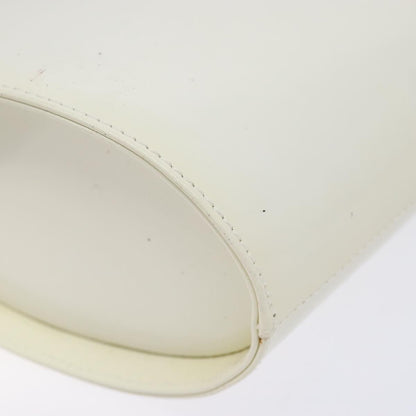 Salvatore Ferragamo Vara Bow Top Handle Bucket Bag Patent Leather, WHITE, PATENT_LEATHER, Handbag