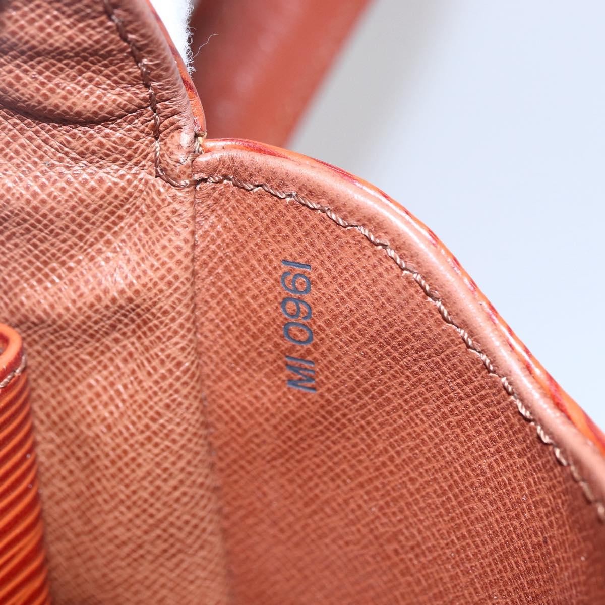 Louis Vuitton Cartouchiere Handbag Epi Leather, BROWN, LEATHER, Shoulder bag