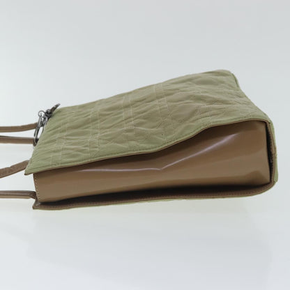 Christian Dior Vintage Tote Cannage Quilt Nylon, BEIGE, NYLON, Tote bag