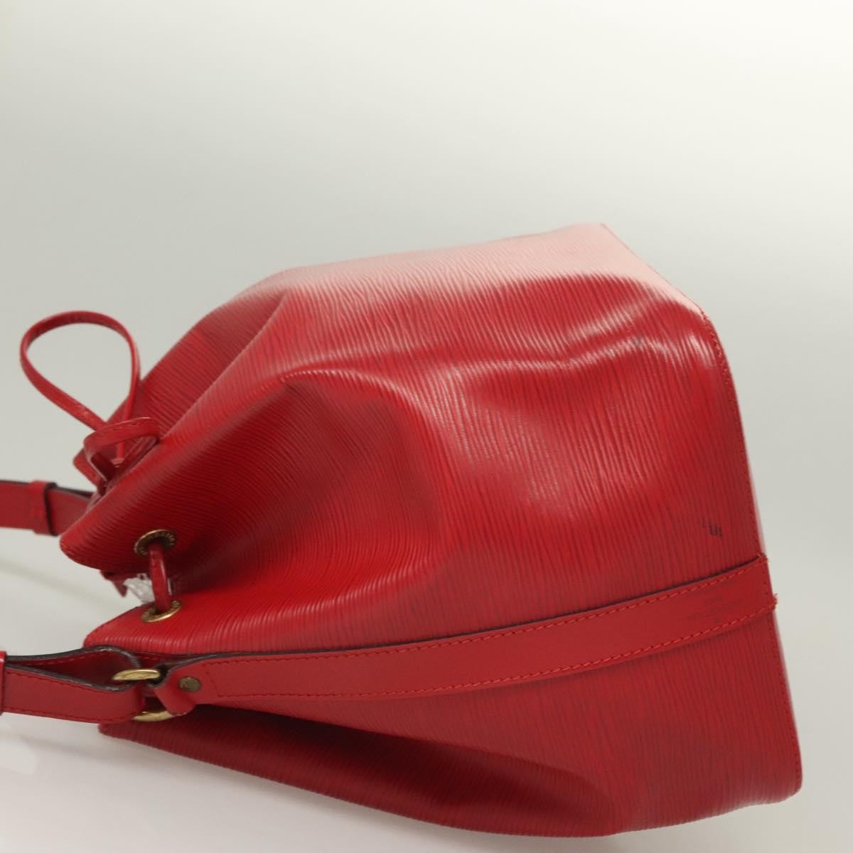 Louis Vuitton Petit Noe Handbag Epi Leather, RED, LEATHER, Shoulder bag