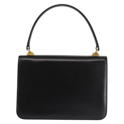 Gucci 1973 Flap Top Handle Bag Leather, BLACK, LEATHER, Handbag