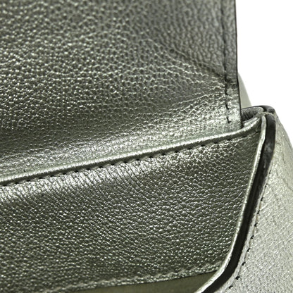 Louis Vuitton Very Chain Bag Whipstitch Leather, Silver, Leather, Handbag