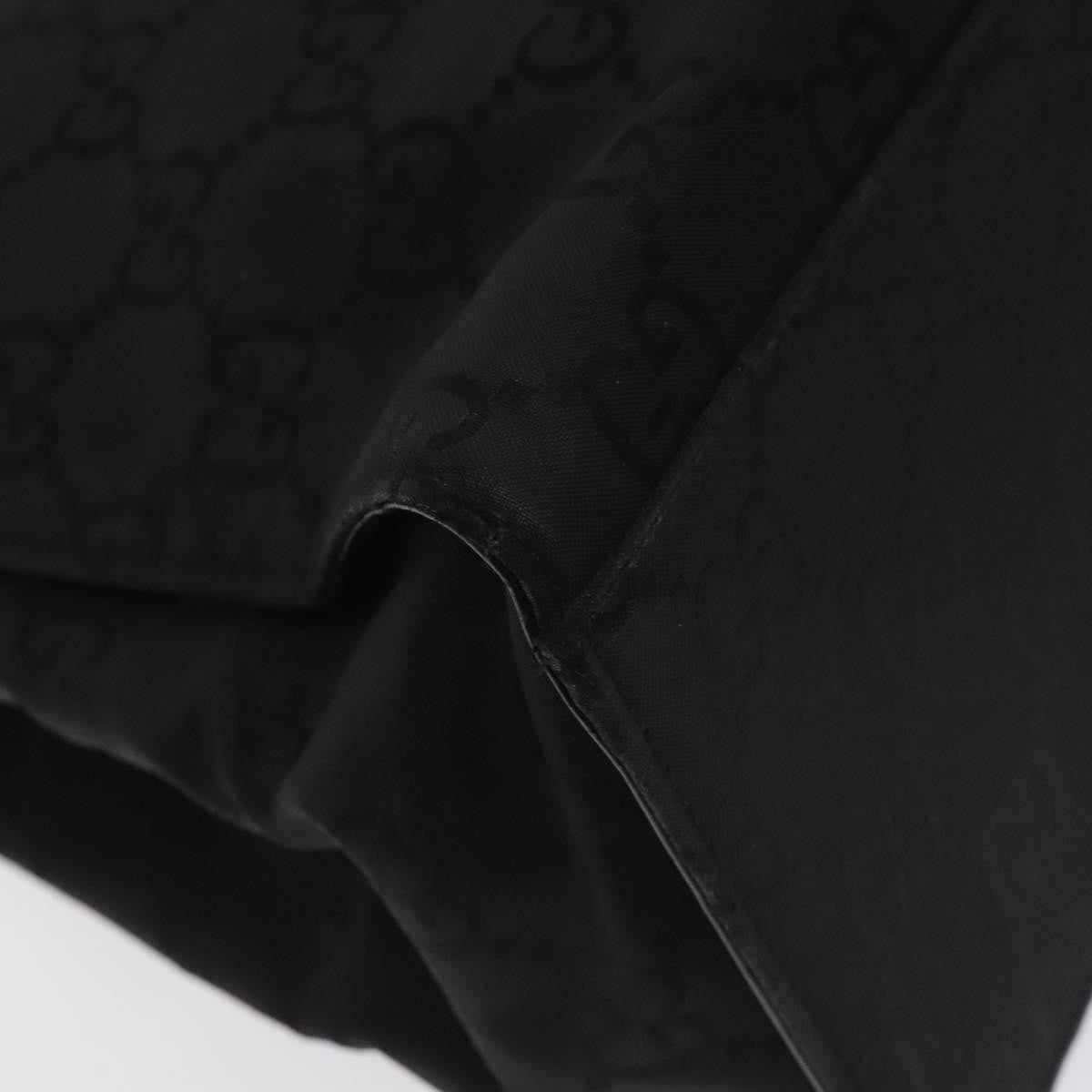 Gucci Vintage Bamboo Handle Tote GG Nylon, BLACK, NYLON, Tote bag