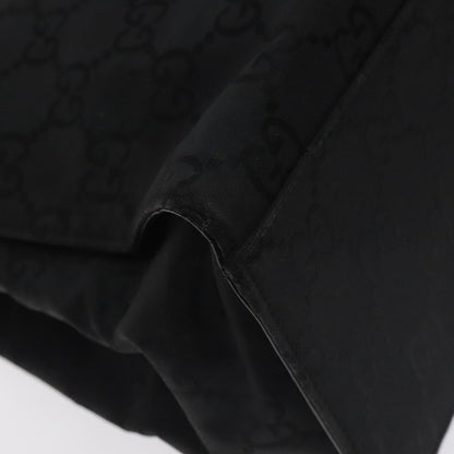Gucci Vintage Bamboo Handle Tote GG Nylon, BLACK, NYLON, Tote bag
