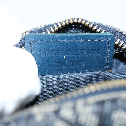 Christian Dior Vintage Trotter Pouch Canvas, NAVY, CANVAS, Clutche & pouche