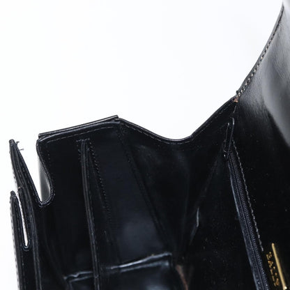 Bally Vintage Handbag Leather, BLACK, LEATHER, Handbag