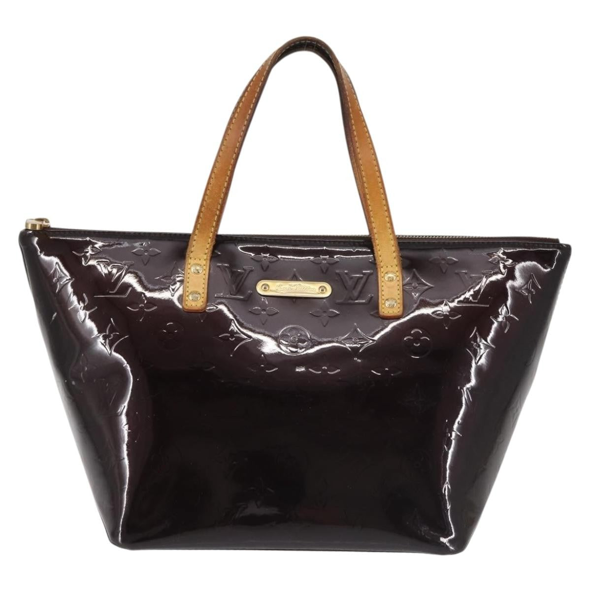Louis Vuitton Bellevue Handbag Monogram Vernis, BURGUNDY, PATENT_LEATHER, Handbag