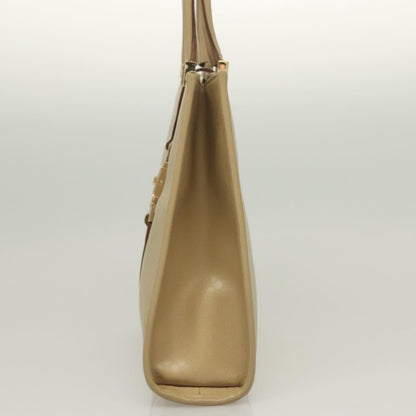 Gucci Vintage Jackie Handbag Leather, BEIGE, LEATHER, Handbag