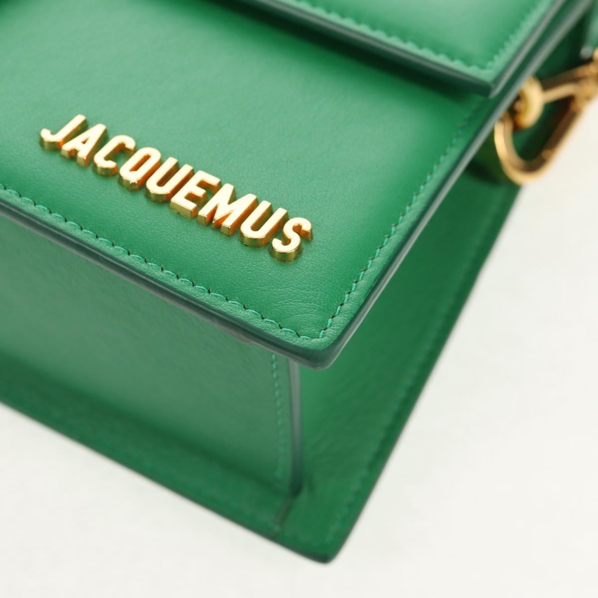 Jacquemus Le Bambinou Flap Bag Leather, GREEN, LEATHER, Handbag