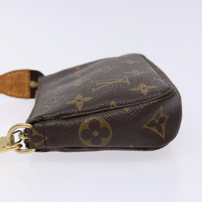 Louis Vuitton Mini pochette accessoires Canvas, BROWN, CANVAS, Clutche & pouche