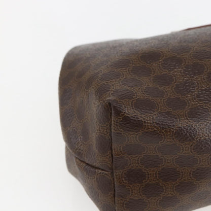 Celine Macadam Pochette Canvas and Leather, BROWN, CANVAS, Clutche & pouche