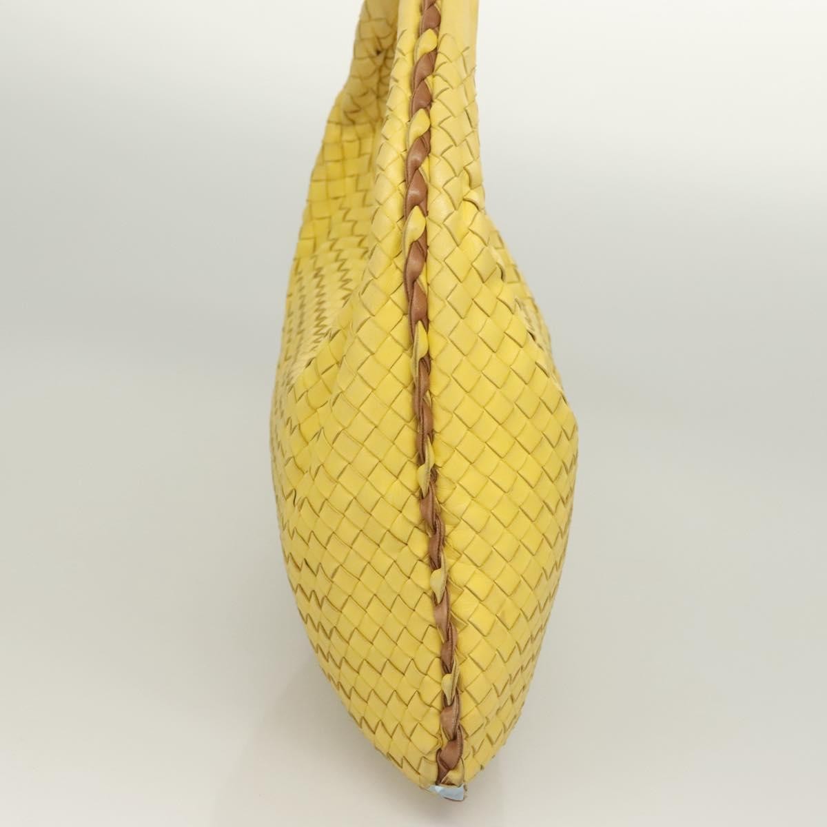 Bottega Veneta Veneta Hobo Intrecciato Nappa, YELLOW, LEATHER, Handbag