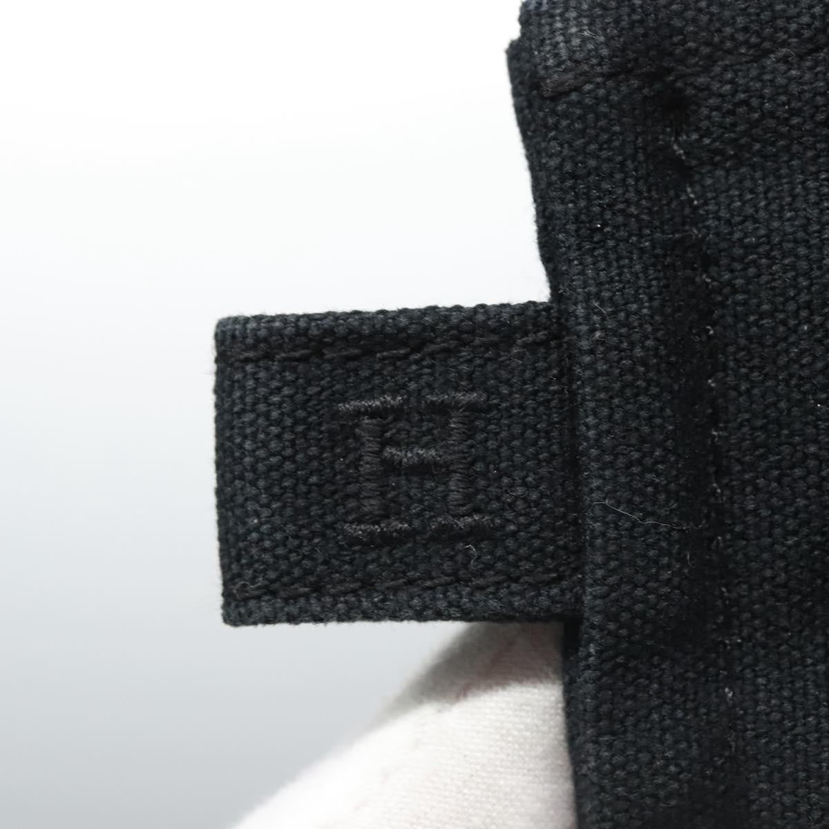 Hermes Bora Bora Pouch Toile, BLACK, CANVAS, Tote bag