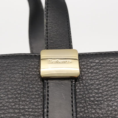 Burberry Vintage Handbag Leather, BLACK, LEATHER, Handbag
