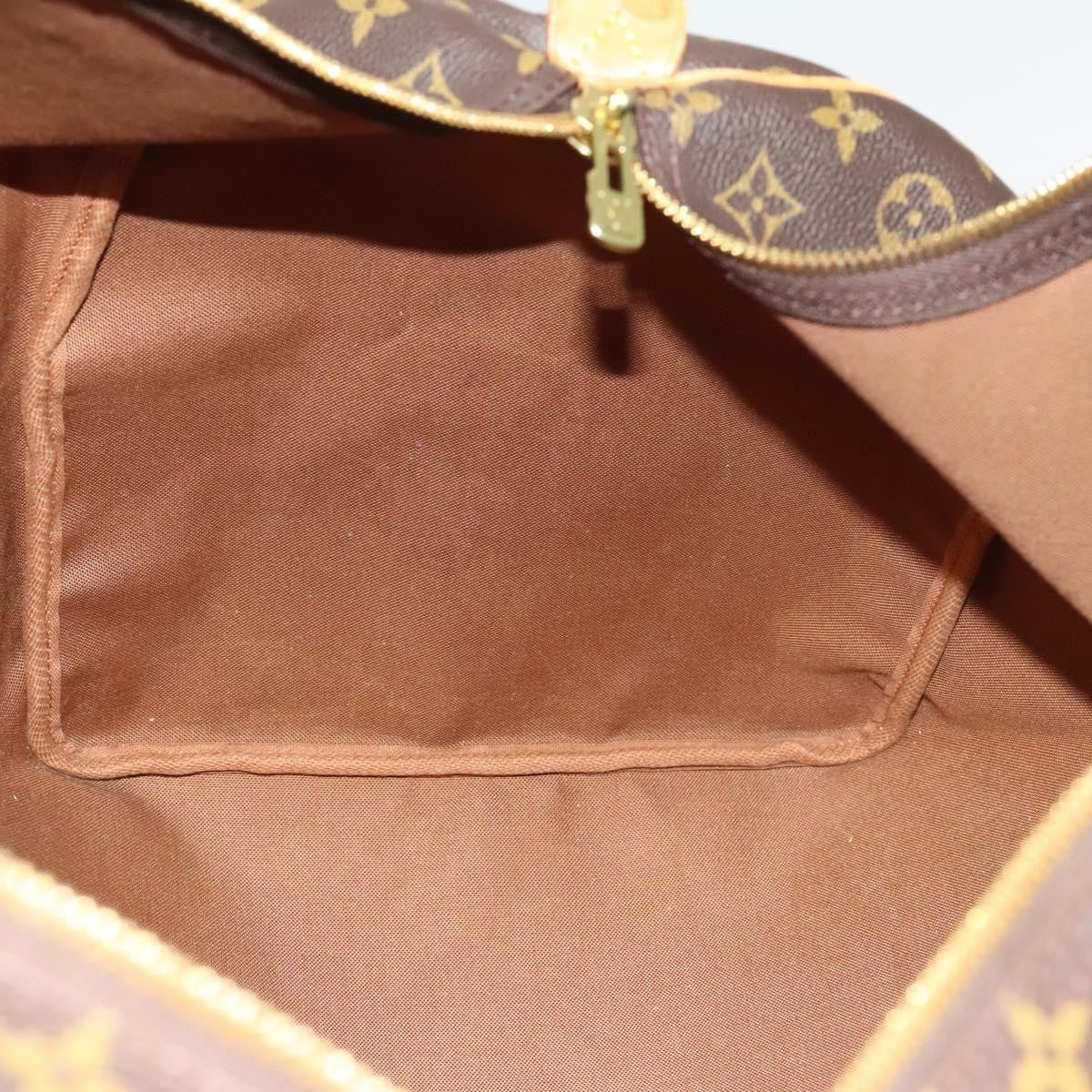 Louis Vuitton Keepall Bag Monogram Canvas, BROWN, CANVAS, Travel bag