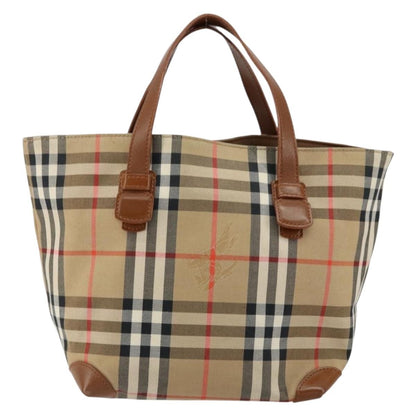 Burberry Vintage Tote Vintage Check Coated Canvas, BEIGE, CANVAS, Tote bag