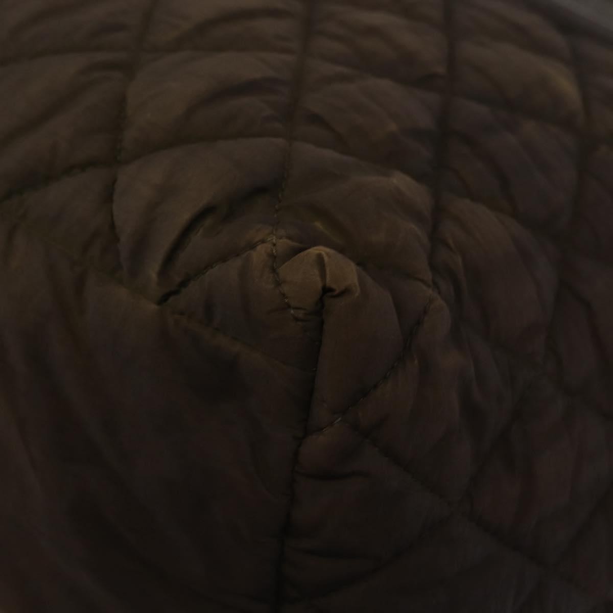 Chanel Coco Cocoon Zipped Tote Quilted Nylon, BROWN, NYLON, Tote bag