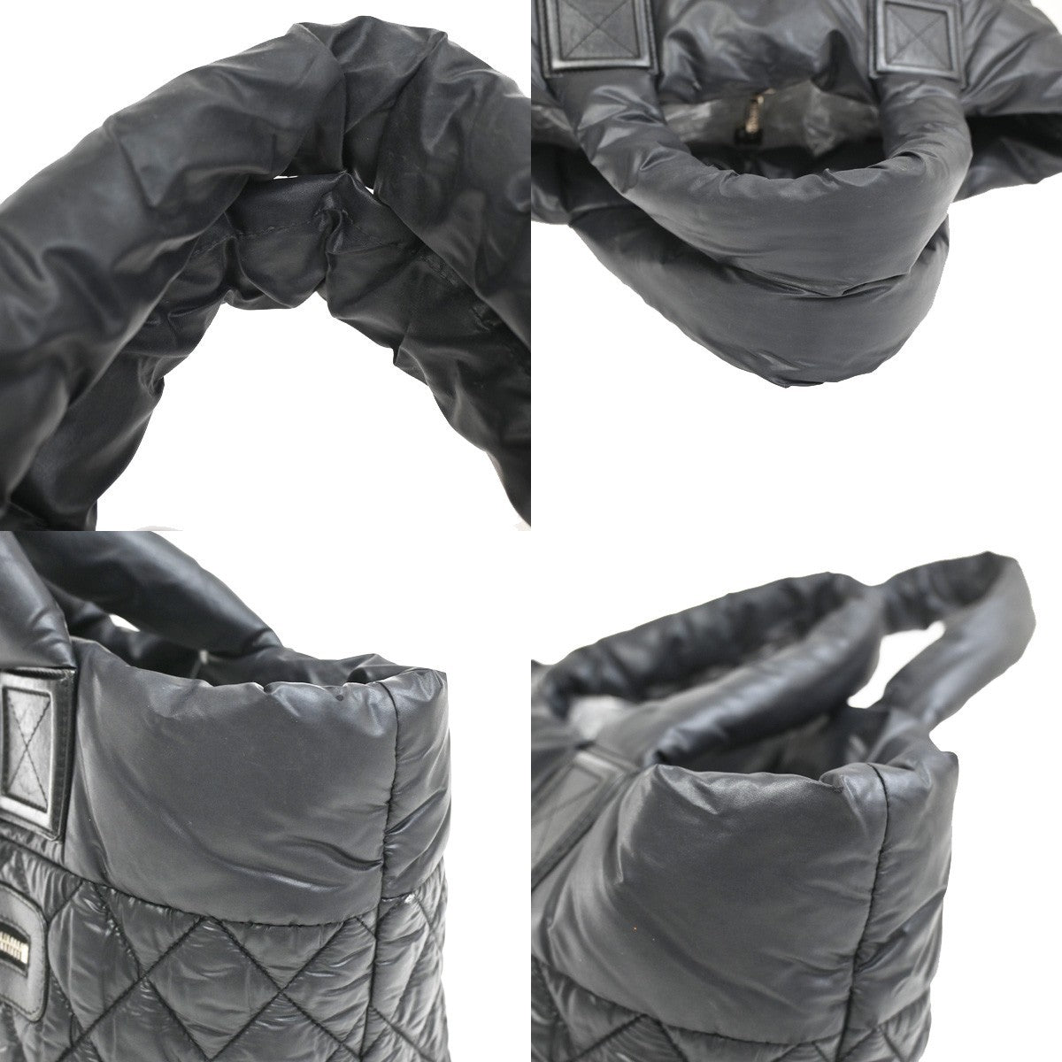Chanel Coco Cocoon Reversible Tote Quilted Nylon, BLACK, NYLON, Tote bag