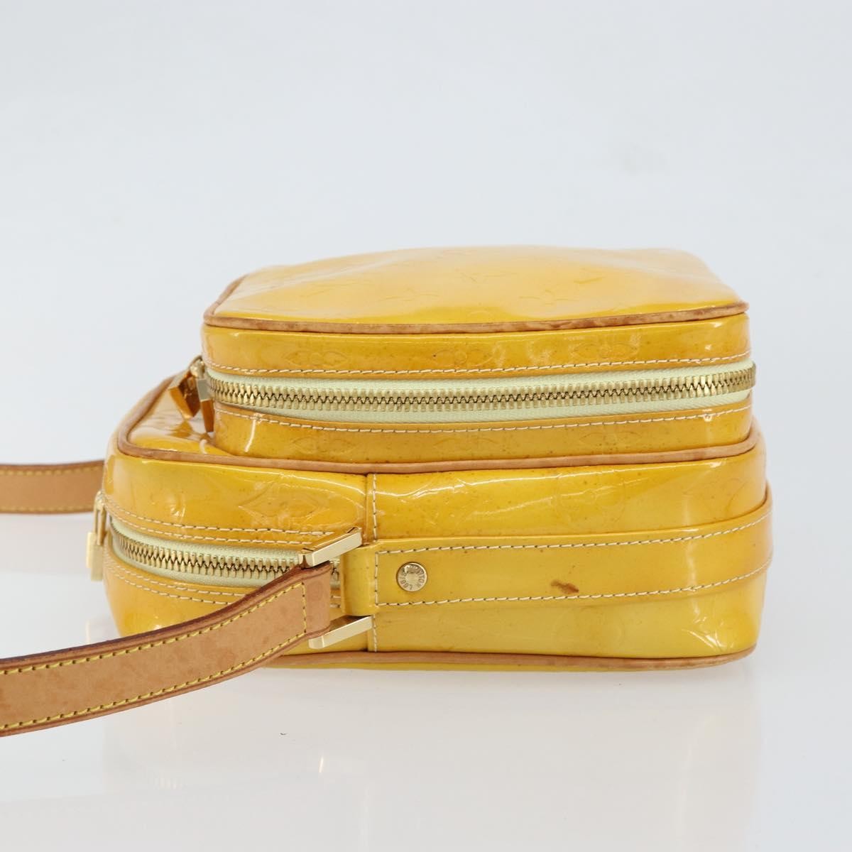 Louis Vuitton Wooster Handbag Monogram Vernis, YELLOW, PATENT_LEATHER, Shoulder bag