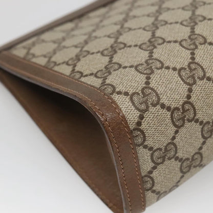 Gucci Vintage old clutch Canvas, BEIGE, PVC, Clutche & pouche