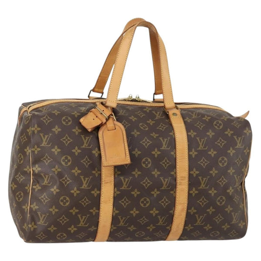 Louis Vuitton Sac Souple Handbag Monogram Canvas, BROWN, CANVAS, Travel bag