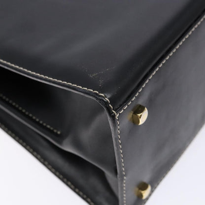 Salvatore Ferragamo Gancini Convertible Top Handle Bag Leather, BLACK, LEATHER, Handbag