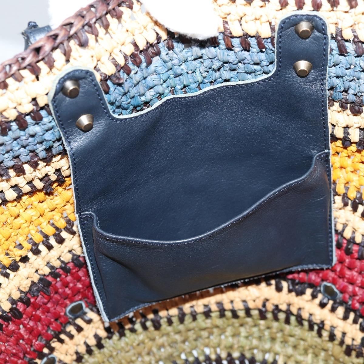 Balenciaga Panier Basket Tote Woven Raffia, MULTICOLOUR, WOOD, Tote bag