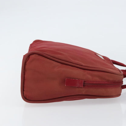 Prada Zip Around Tote Tessuto, RED, NYLON, Shoulder bag