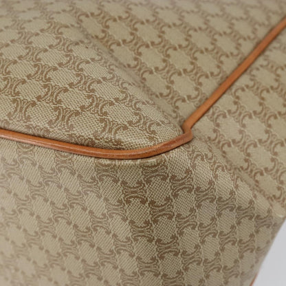 Celine Macadam Shoulder Bag PVC Leather, BEIGE, CANVAS, Shoulder bag