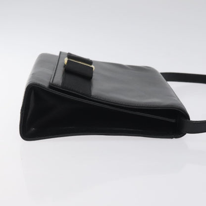 Salvatore Ferragamo Vara shoulder Bag Leather, Black, Leather, Shoulder Bag