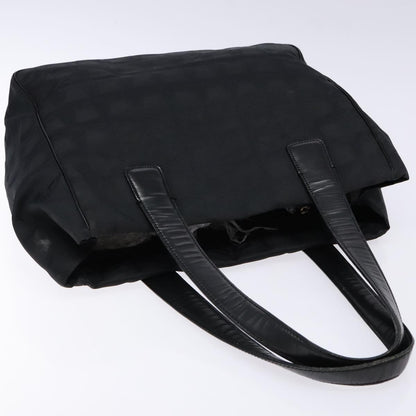 Chanel Travel Line Tote Nylon, BLACK, NYLON, Travel bag